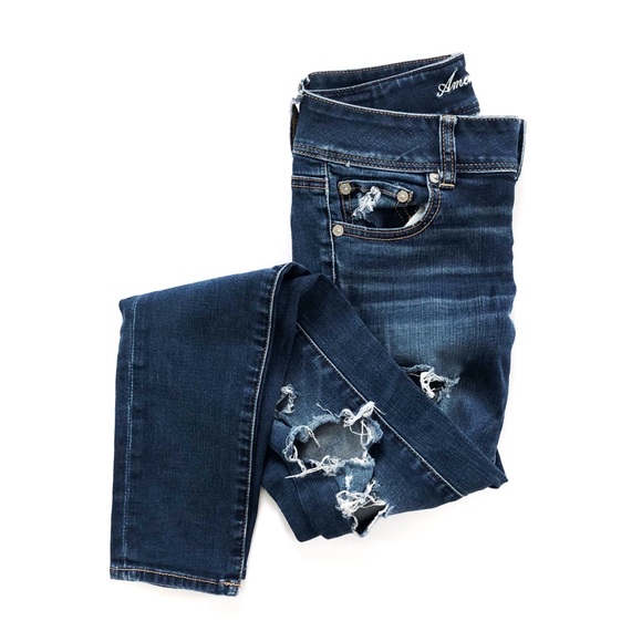 American Eagle Outfitters Denim - AMERICAN EAGLE Destroyed Ripped Jeans